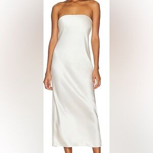 NWT Revolve L’academie Maggie MacDonald Oxly Midi Dress in Creme XXS